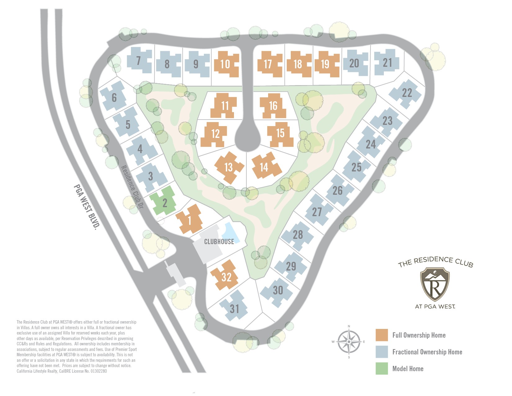 The Residence Club at PGA WEST® Site plan