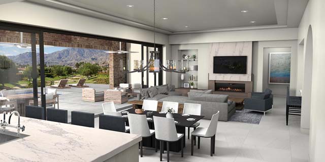 Model home living room