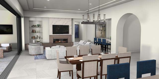 Model home dining room